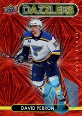 2021-22 Upper Deck Series 1 Dazzlers Red #DZ-38 David Perron
